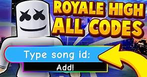 EVERY PROMO CODE FOR ROYALE HIGH!! (2020) Roblox Royale High Music Codes/ID'S