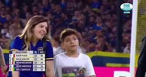 Diego Armando Maradona y el emotivo encuentro con su hija y su nieto.