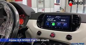 Alpine iLX-W690D su Fiat 500 Abarth - autoradio CarPlay