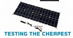 The cheapest 100w Solar panel on eBay tested and Installed on the Van