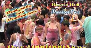 Biggest Holi celebration Festival of colors party | PassionTve
