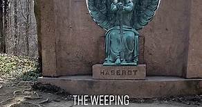 The Haserot weeping Angel of death. Lakeview Cemetery - Cleveland Ohio. The stoic angel is seated on the marble gravestone of Francis Haserot and his family. The life-size bronze holds an extinguished torch upside-down, a symbol of life extinguished. Her wings are outstretched and she gazes straight ahead. #cemetery #cemeteryexploring #grave #graveyard #creepy #cleveland #angel #angels #statue #explore #urbanlegend #urbanexploring #cemeterytok #death #scary #fyp #foryou #foryoupage #viral #creep