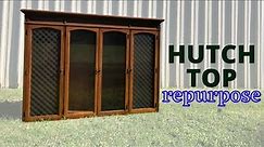 WHAT TO DO WITH AN OLD HUTCH | Adding Legs to a Hutch TOP | China Cabinet Top Repurpose