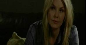Andrea Roth in Silver Satin Blouse