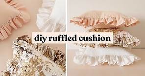 How To Make A Ruffled Cushion | DIY Cottagecore Home Decor