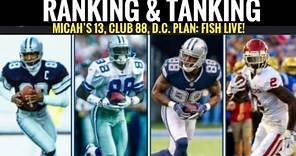 #Cowboys Fish Live! Micah's Goal. Ranking 88s. 'Organic Tanking' at Washington?