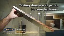 Testing shower wall panels for your bathroom