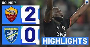 Roma-Frosinone 2-0 | Lukaku fires Roma to first win in three: Goals & Highlights | Serie A 2023/24