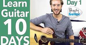 Guitar Lesson 1 - Absolute Beginner? Start Here! [Free 10 Day Starter Course]