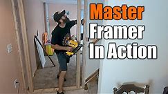 How To Frame A Wall and Install A Door | THE HANDYMAN |
