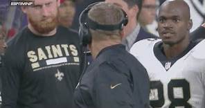 Adrian Peterson Hits Sean Payton with a DEATH STARE After Yelling at Him