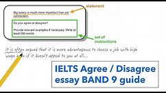 IELTS Writing task 2: agree or disagree essay