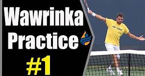 Stan Wawrinka Practice Session #1 (Cincinnati 2014)