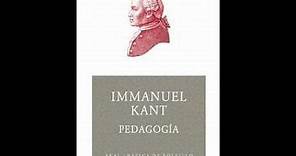 Emmanuel Kant. Pedagogía.