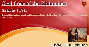 Civil Code of the Philippines, Article 1171
