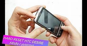Hard Reset Htc Desire A8181 (PB99200) . HTC DESIRE A8181 هارد ريست