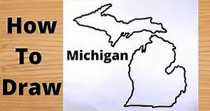 Drawing Michigan State Map - Very Easy Way