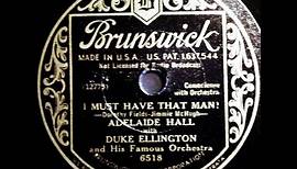Adelaide Hall with Duke Ellington and His Orchestra: I Must Have That Man! 1933