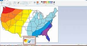 how to make a weather map using windows paint