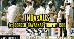 1st Border Gavaskar Trophy 1996 / INDIA vs AUSTRALIA / Test Series / Rare New HD Highlights 2023