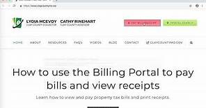 How to pay taxes online in Clay County