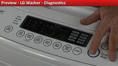 LG WT1001CW Washer - Diagnostics