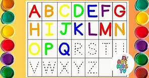 Alphabet Tracing Dotted Lines for Kids | How To Write the Alphabet | ABC Writing