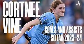 Cortnee Vine All Goals and Assists so far in 2023-24 | Matildas Olympic Qualifier Squad
