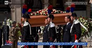 Addio Silvio Berlusconi, funerali di Stato in Duomo - La Vita in diretta - 14/06/2023