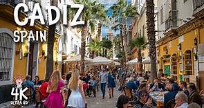 CADIZ, Spain - Historic city and lovely beaches! 4k Travel Walk