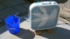 Homemade Evaporative Air Cooler! - Simple "Box Fan" Conversion - EASY Instructions!