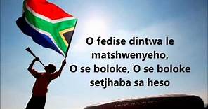 Nkosi Sikelel' iAfrika (south african national anthem, with lyrics) - Inno nazionale sudafricano