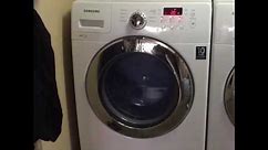 Samsung front load washer walking across floor on spin cycle