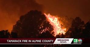 Tamarack Fire: Evacuation orders issued in Alpine County
