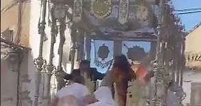Una imagen de la Virgen se incendia en plena procesión en Vélez-Málaga