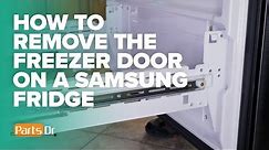 How to remove the freezer drawer door on Samsung french door refrigerator