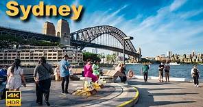 Sydney Australia Walking Tour - Circular Quay at Evening | 4K HDR