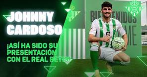 Johnny Cardoso, presentado como nuevo jugador verdiblanco | Real BETIS Balompié