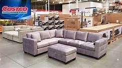 COSTCO HOME FURNITURE SOFAS COUCHES ARMCHAIRS TABLES SHOP WITH ME VIRTUAL SHOPPING STORE WALKTHROUGH