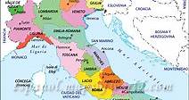 Mapa de Italia Por Regiones | Regiones de Italia