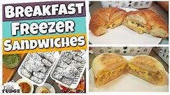 BREAKFAST FREEZER MEALS || 2 Breakfast Sandwiches || Tutorial
