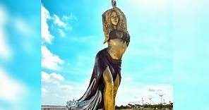 Inauguran una imponente estatua de Shakira en su tierra natal | Noticias Telemundo