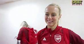 Amanda Ilestedt after her Arsenal debut in Linköping