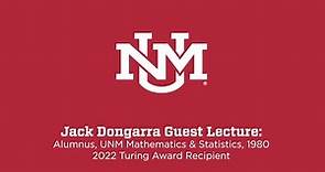 Jack Dongarra, UNM alumnus and Turing Award winner, lectures at UNM