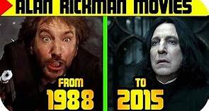 Alan Rickman MOVIES List 🔴 From 1988 to 2018, Alan Rickman FILMS List | Filmography
