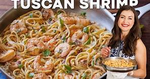 Tuscan Shrimp Pasta - Easy 30 Min Dinner Recipe