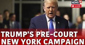 Trump News LIVE | Former US President Donald Trump leaves Trump Tower For A Pre-Court Campaign Stop