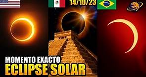 Así se vió el ECLIPSE SOLAR ANULAR 2023 en México y el Mundo | 14 Octubre 2023