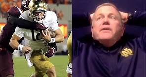 Brian Kelly SOUNDS OFF in postgame press conference after Notre Dame football win over Virginia Tech