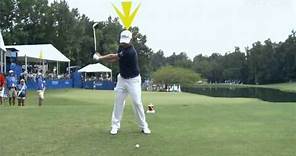 Peter Kostis analyzes Webb Simpson's golf swing in slow motion